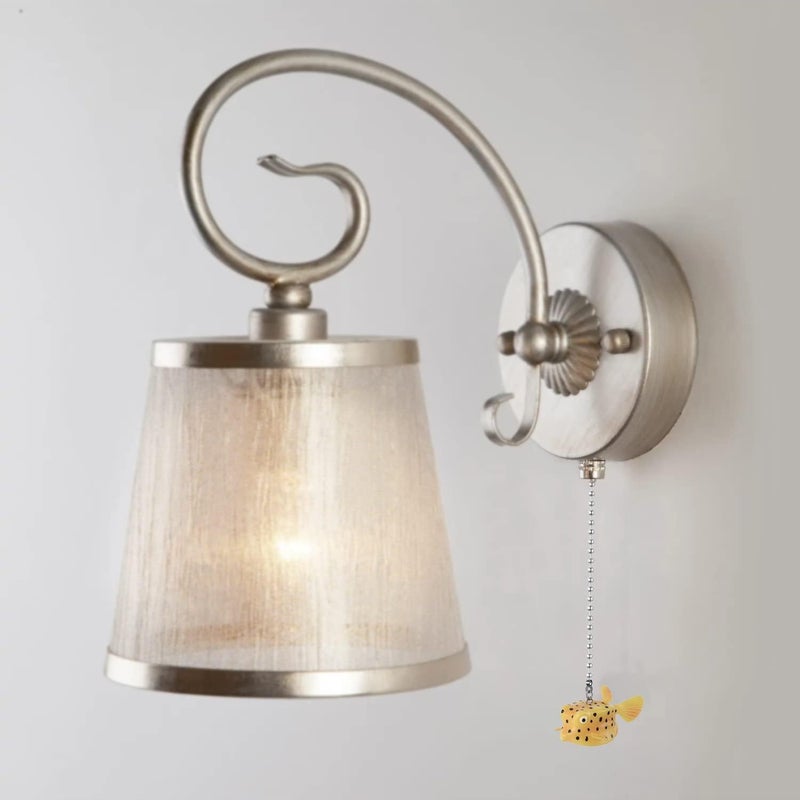 Dotlite Fish Ceiling Fan Pull Chain,12in Cute Yellow Fish Fan String Pulls Charm Extension Decorative,3mm Diameter Beaded Fan Light Pull Chains Extender Ornaments with Connector for Kids Room - Image 4